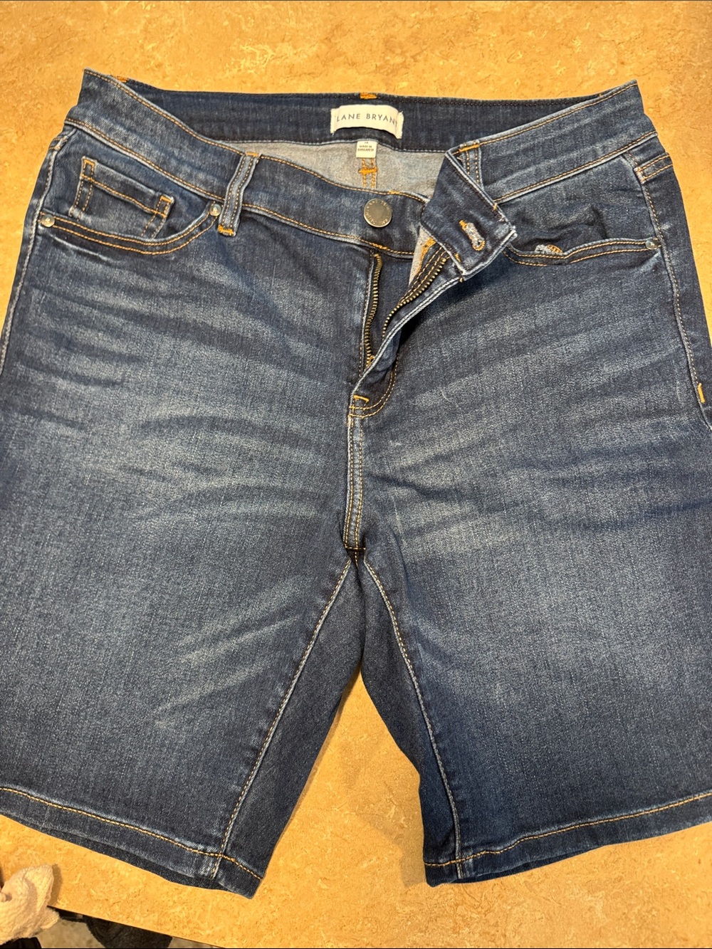 Lane Bryant Women's Dark Indigo Denim Shorts